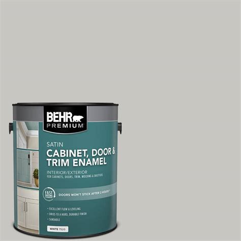 Behr Premium 1 Gal Ppu24 16 Titanium Satin Enamel Interiorexterior