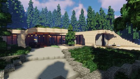 Modern Organic House Minecraft Map