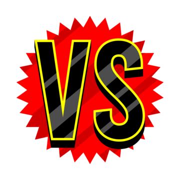 Versus Clipart Vector Vs Or Versus Comic Style Transparent Background