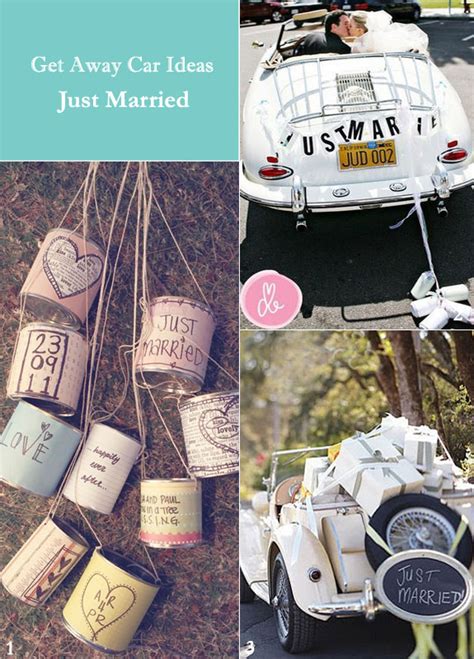 Just Married And Other Unique Wedding Getaway Car Ideas Creative