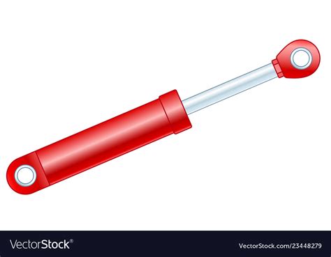 Hydraulic Cylinder Royalty Free Vector Image VectorStock