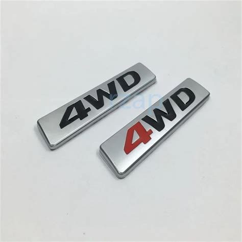 D Metal Wd Logotipo Para Hyundai Santa Fe Tucson Carro Traseiro Corpo