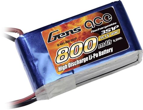 Pack De Batterie LiPo 11 1 V 1000 MAh Gens Ace B 25C 1000 3S1P Nombre