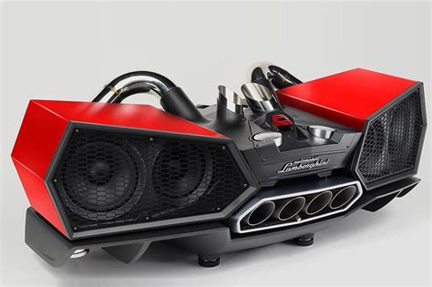 A sound system inspired by the insane Lamborghini Aventador ...