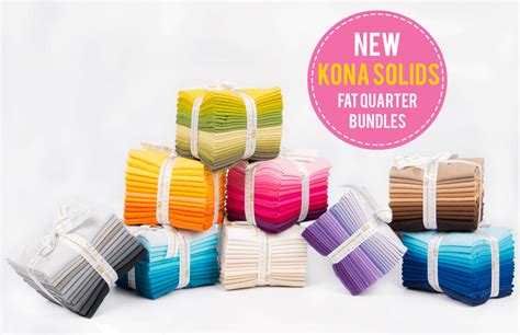 Have you heard about the NEW Kona Solids Fat Quarter Bundles ? These ...