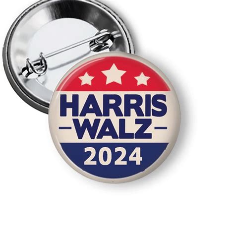 Harris And Walz Buttons Etsy