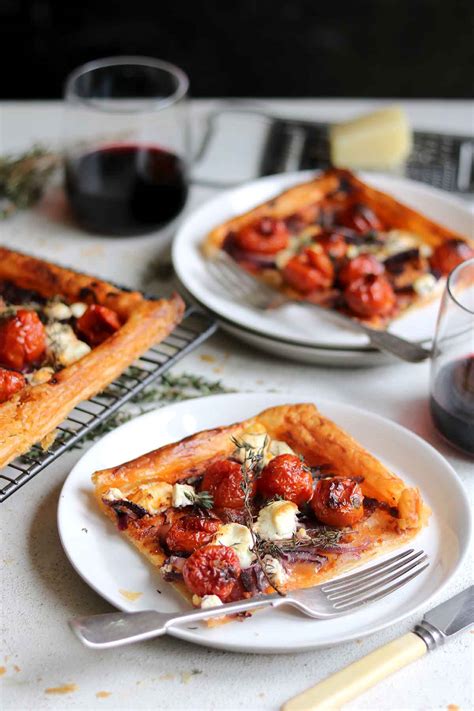 Goats Cheese Tart With Roasted Cherry Tomatoes The Last Food Blog