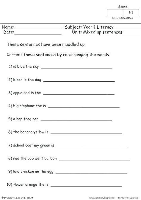 Copying Sentences Worksheets Writing Sentences Writing Sentences