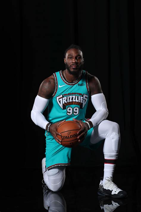 Vancouver Grizzlies 25th Anniversary Throwback Jerseys - Media Day ...