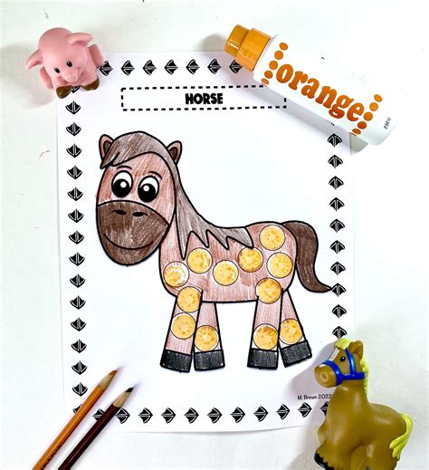 Farm Animal Do A Dot Art Packet | Made By Teachers