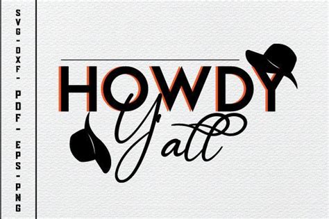 Howdy Yall Svg Graphic By Design Story · Creative Fabrica