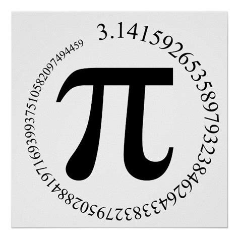 Pi π Day Poster Zazzle Math Wallpaper Math Poster Math Lessons