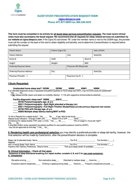 Sleep Study Order Form Fill Out Sign Online Dochub