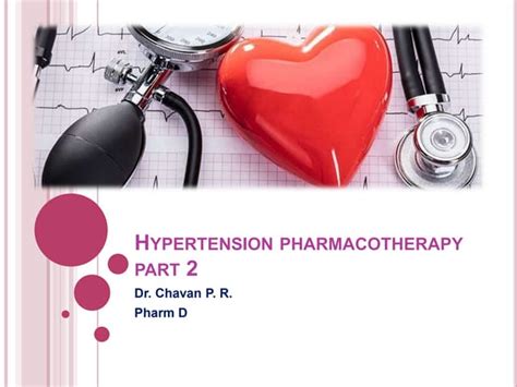 Hypertension Pharmacotherapy Part 2 Ppt Ppt