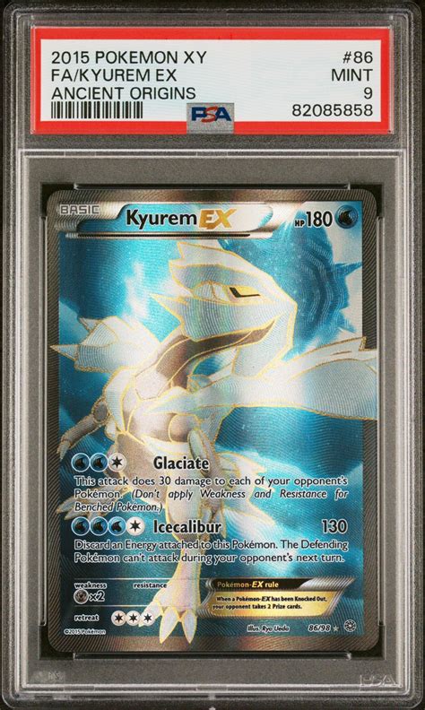 Pokemon Xy Ancient Origins Full Art Kyurem Ex Psa Gamestop