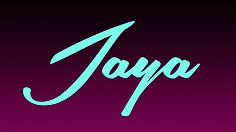 Jaya Name Signature Style Jaya Signature Style J Name Signature