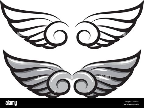 Two Pairs Of Wings Hi Res Stock Photography And Images Alamy