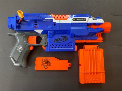 Nerf Stryfe Fps Nerf Rare Blue Stryfe Modded W Meishel Etsy