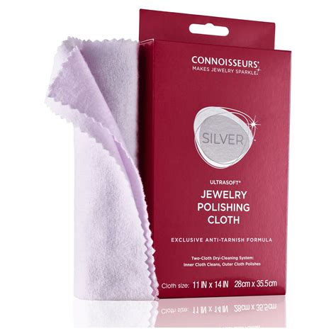 Connoisseurs Gentle Silver Jewelry Cleaner, Polishing Cloth for All ...