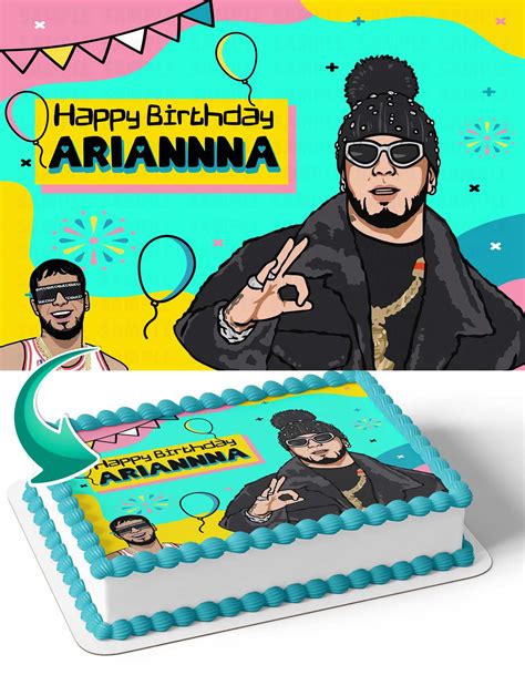 Anuel Aa Edible Cake Toppers Edible Cake Topper Corp