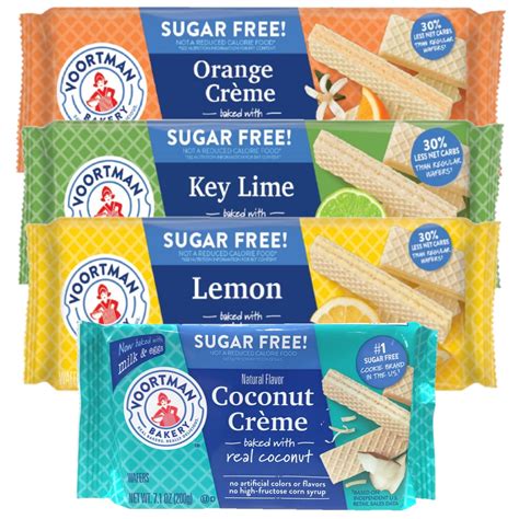 Voortman Bakery Sugar Free Wafers Variety Pack Coconut Creme Key