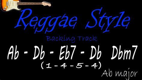 Reggae Ab Major Backing Track Bpm Youtube