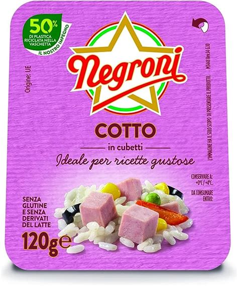 Negroni Cubetti Di Cotto Ideali Per Ricette Gustose G Amazon It