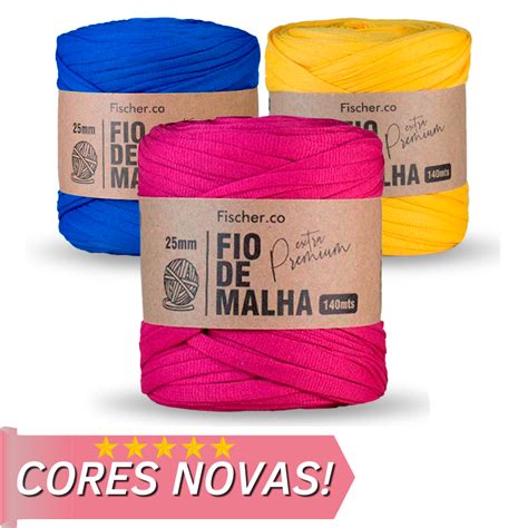 Fio De Malha Extra Premium 25mm 140m Fischer Fios Armarinhos Nodari