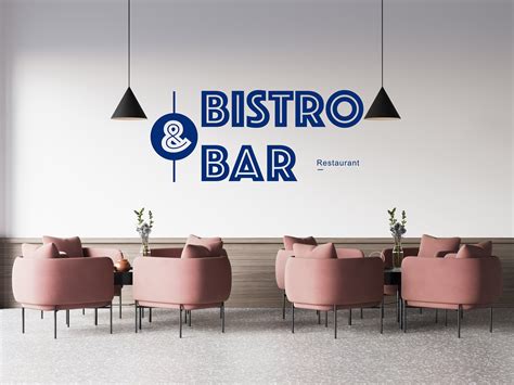 Bistro Bar Logo Wall Decalcoctail Bar Wall Artwine Bar Wall Etsy