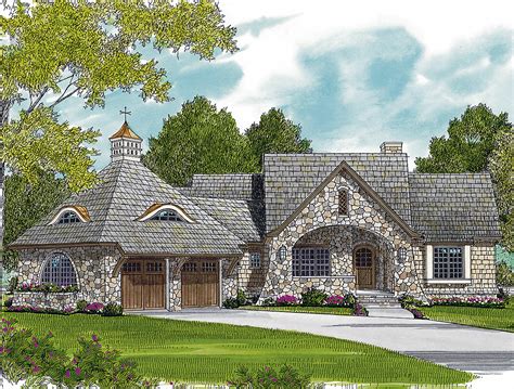 Exquisite Stone Design - 17597LV | Architectural Designs - House Plans