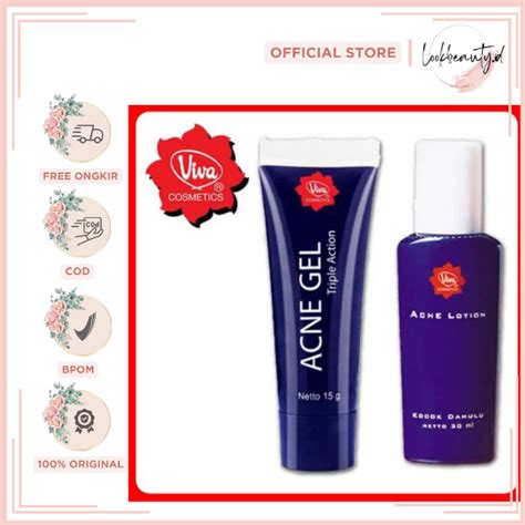 Jual Viva Acne Gel Triple Action 15g Viva Acne Lotion 30 Ml Shopee