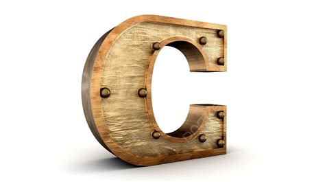 Letter C Wallpaper 3d