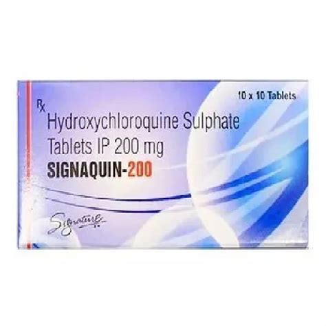 200mg Signaquin Hydroxychloroquine Sulfate Tablets At Rs 1000 Box Hydroxychloroquine Sulfate