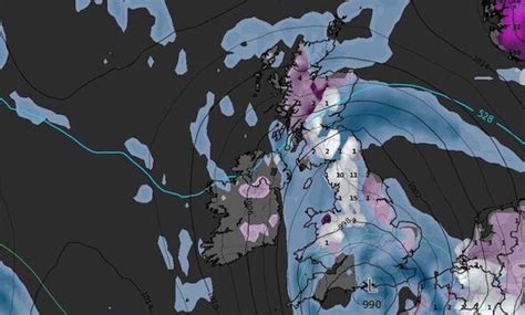 New Map Shows Exact Location Six Inches Of Snow To Blanket Britain In Six Day Blitz Weather