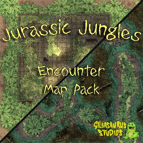 Jurassic Jungles 27 Maps Dungeons And Dragons Pathfinder Etsy Uk