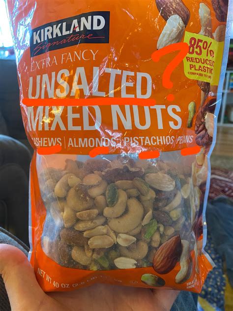 My Extra Fancy” Unsalted Nuts Have Salt Peanuts And Raisins Rcostco