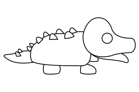 Desenhos De Crocodilo Adopt Me Para Colorir E Imprimir Colorironline