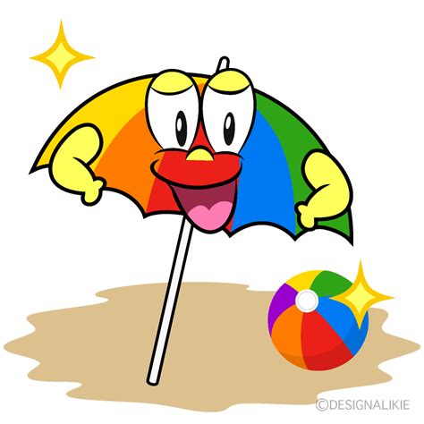 Free Glitter Beach Cartoon Character Clipart Charatoon