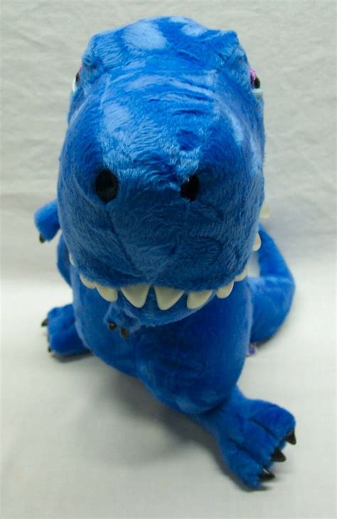 Manhattan Toy BLUE T-REX TYRANNOSAURUS DINOSAUR 10" Plush STUFFED ...