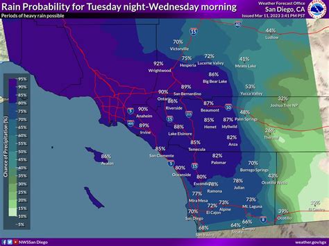 Nws San Diego On Twitter Enjoy The Break In Rain Sunday Monday