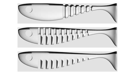 Archivo STL Molde para señuelos de pesca SOFT BAIT Diseño de