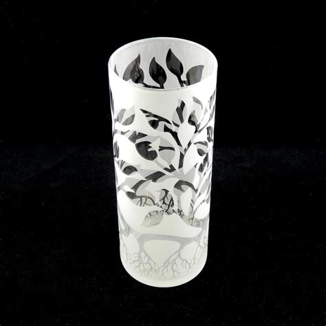 Tree Of Life Glass Vase Custom Etched Glassware Etsy