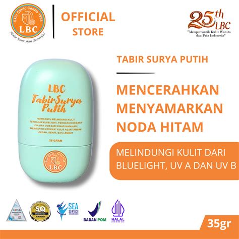 Jual LBC Tabir Surya Putih Melindungi Kulit Wajah Dari UV A UV B