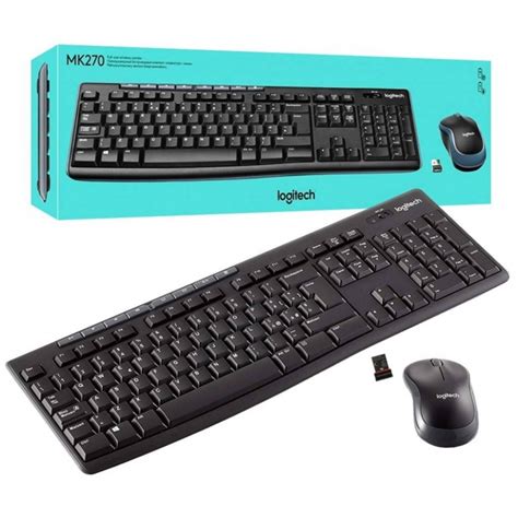 Kit Teclado Mouse Logitech Mk Inalambrico Usb Black Wifi