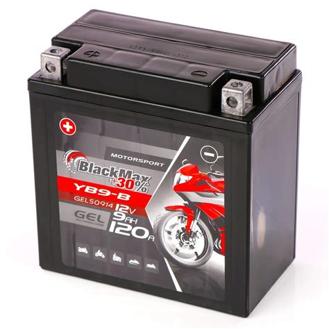 Blackmax Yb B Motorrad Gel Batterie V Ah Yb Bs Cb B Gm Z