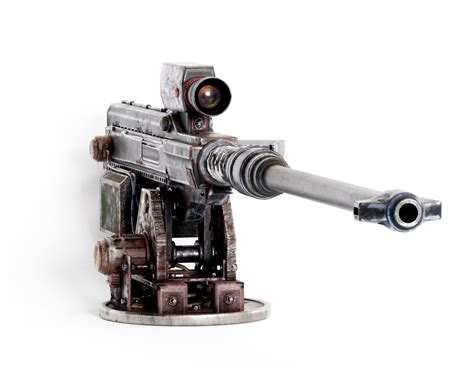 Sniper Super Rifle Turret Gun Da1 3D Model TurboSquid 1963637