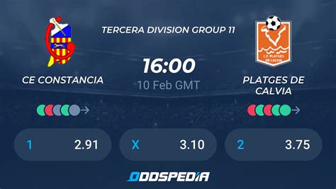 Ce Constancia Vs Platges De Calvia Predictions Odds Live Score Stats