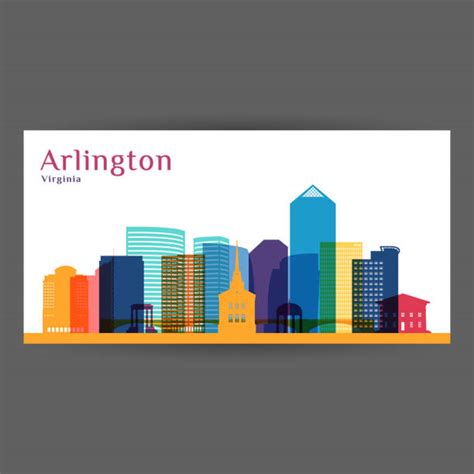 10 Arlington Virginia Skyline Illustrations Royalty Free Vector