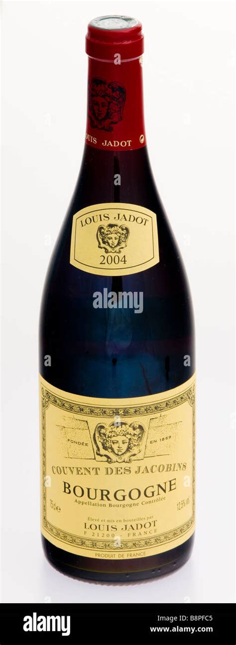 Wine Bottle Louis Jadot Burgundy France Stock Photo Alamy