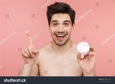 Beauty Portrait Handsome Smiling Shirtless Brunette Stock Photo 1476815195 Shutterstock
